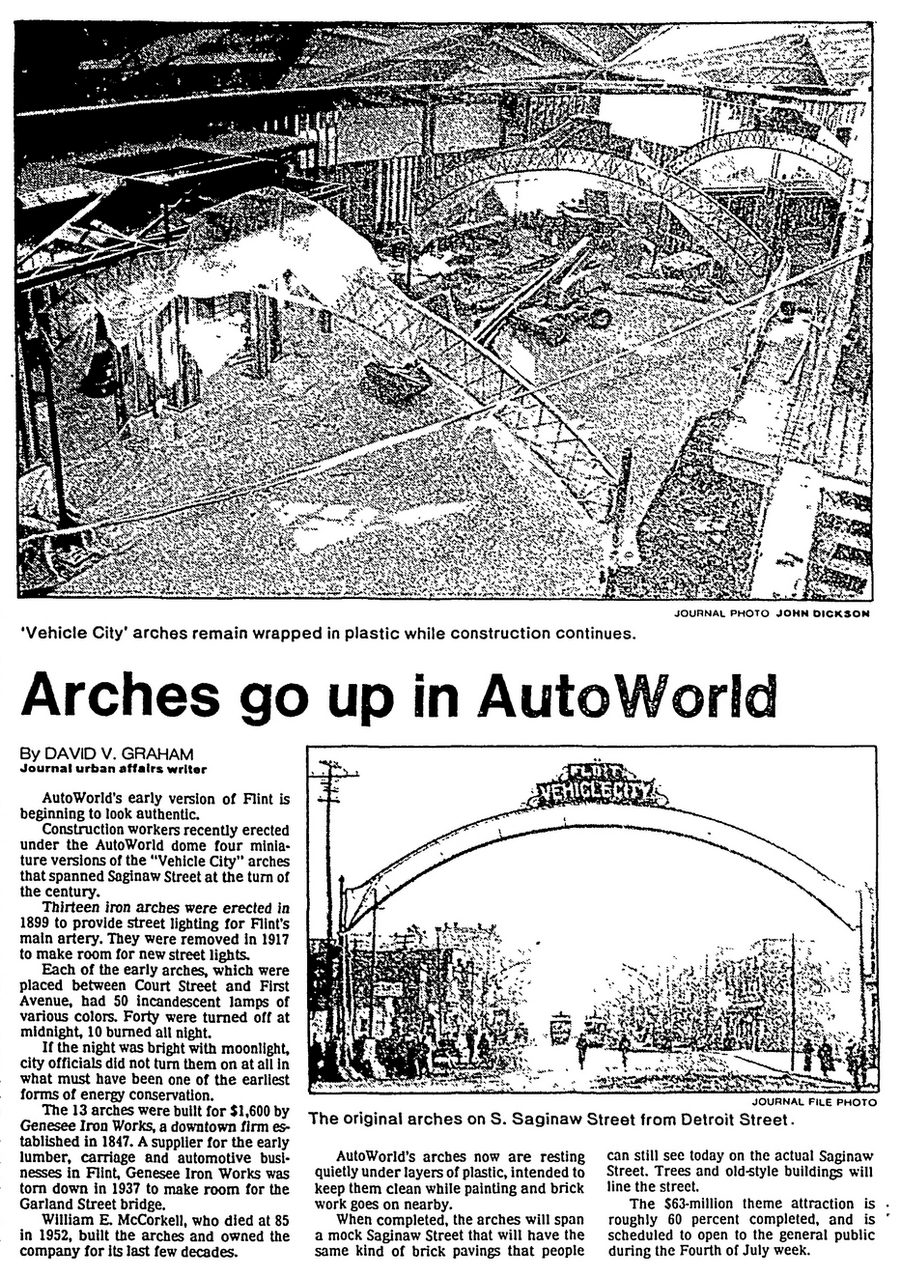AutoWorld (Six Flags AutoWorld) - Sept 1983 Article (newer photo)